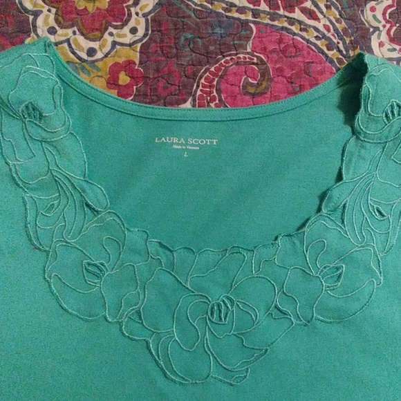 Laura Scott, Size L, Mint green,designer blouse - Picture 3 of 8